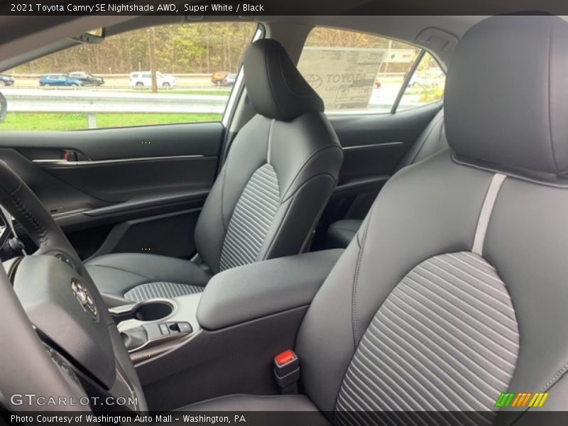 Super White / Black 2021 Toyota Camry SE Nightshade AWD