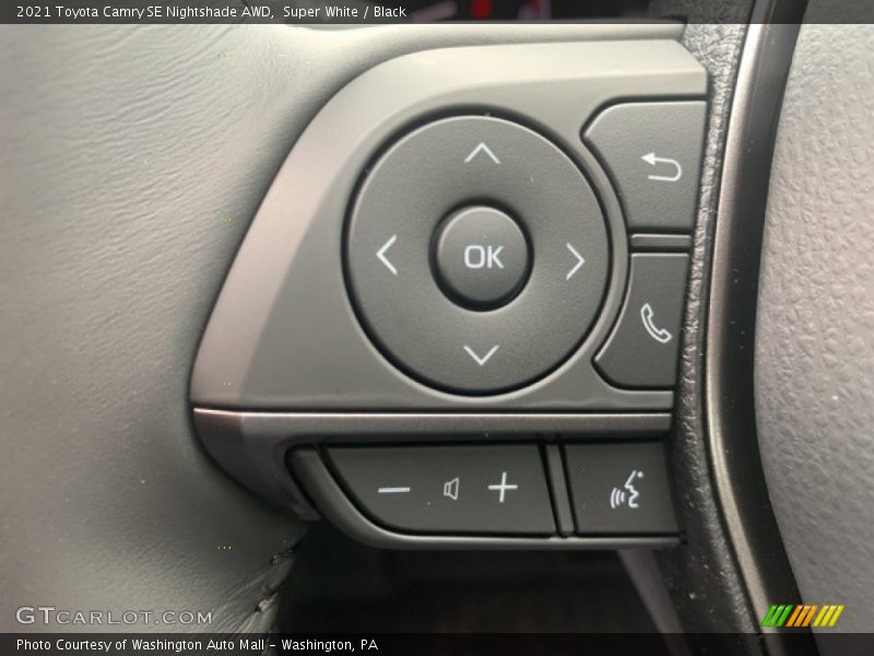 Super White / Black 2021 Toyota Camry SE Nightshade AWD