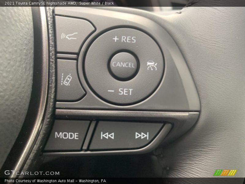 Super White / Black 2021 Toyota Camry SE Nightshade AWD