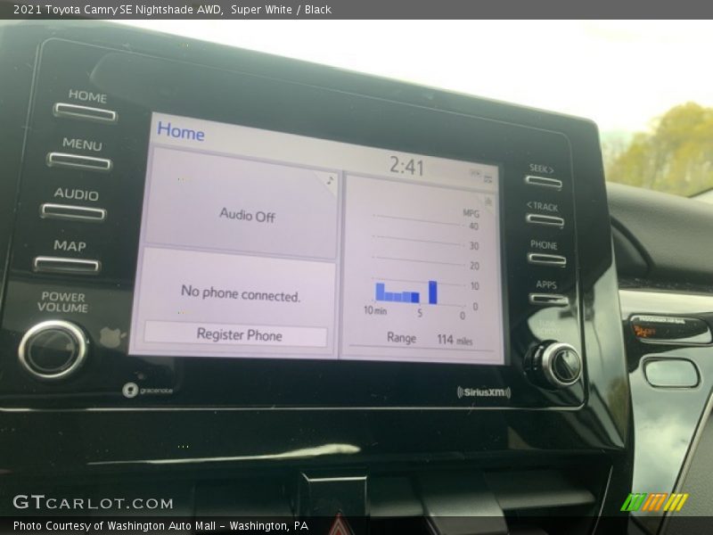 Super White / Black 2021 Toyota Camry SE Nightshade AWD
