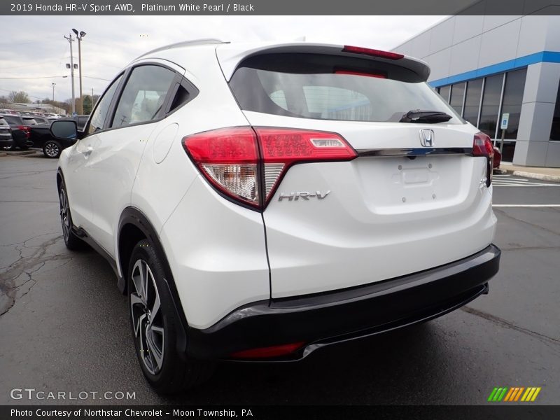 Platinum White Pearl / Black 2019 Honda HR-V Sport AWD