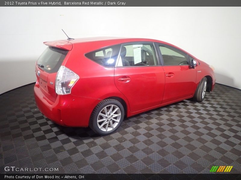 Barcelona Red Metallic / Dark Gray 2012 Toyota Prius v Five Hybrid