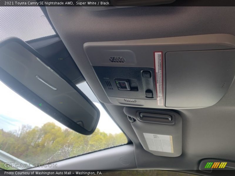Super White / Black 2021 Toyota Camry SE Nightshade AWD