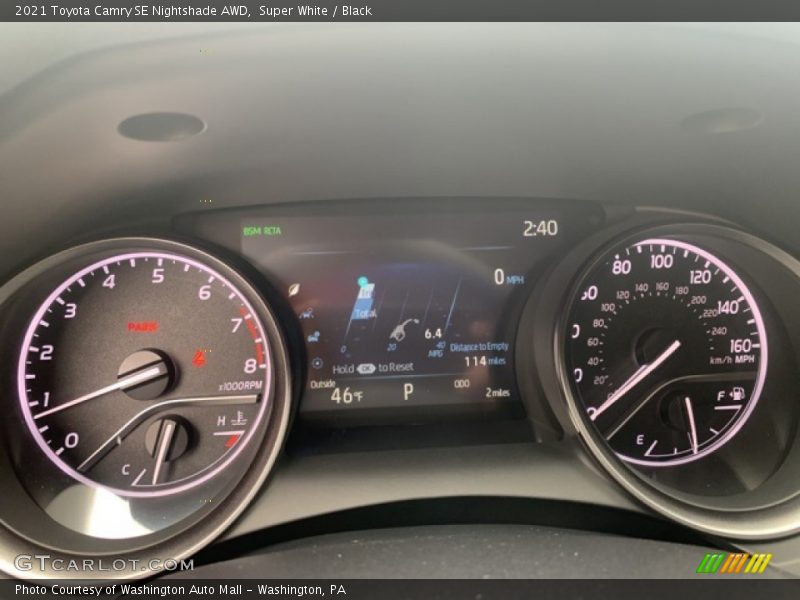 Super White / Black 2021 Toyota Camry SE Nightshade AWD