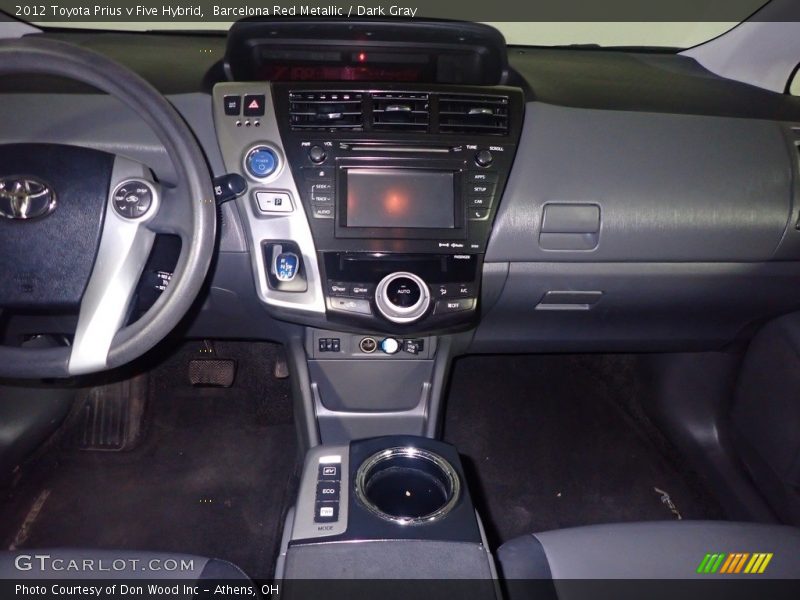 Barcelona Red Metallic / Dark Gray 2012 Toyota Prius v Five Hybrid