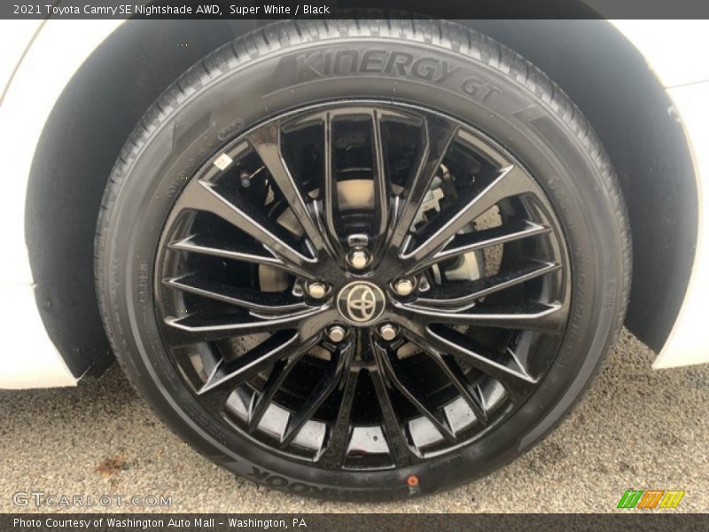 Super White / Black 2021 Toyota Camry SE Nightshade AWD
