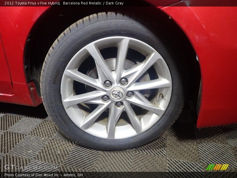 Barcelona Red Metallic / Dark Gray 2012 Toyota Prius v Five Hybrid
