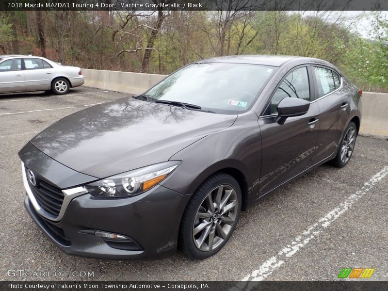 Machine Gray Metallic / Black 2018 Mazda MAZDA3 Touring 4 Door