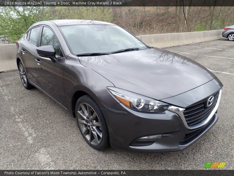 Machine Gray Metallic / Black 2018 Mazda MAZDA3 Touring 4 Door
