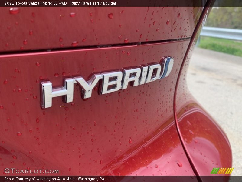 Ruby Flare Pearl / Boulder 2021 Toyota Venza Hybrid LE AWD
