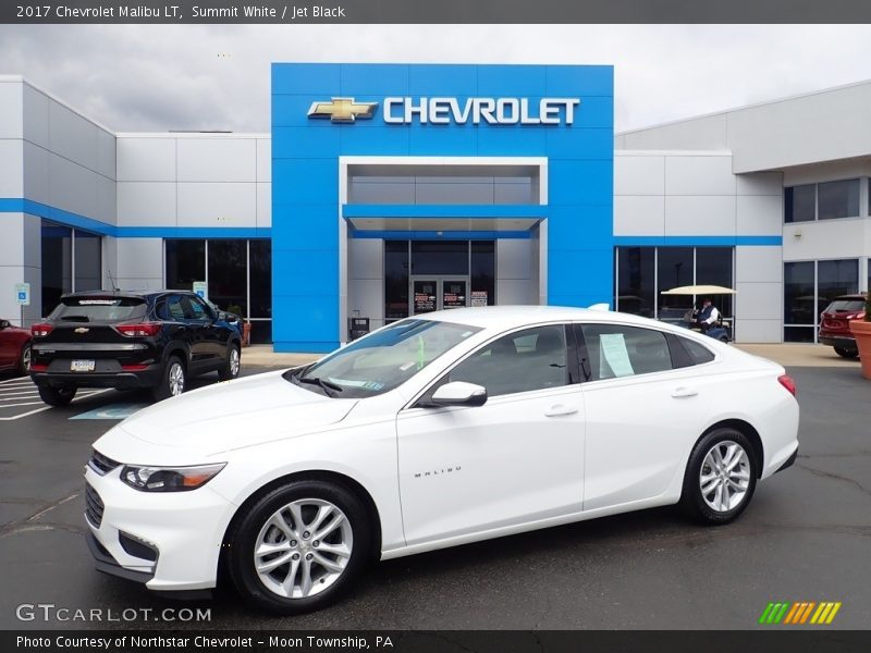 Summit White / Jet Black 2017 Chevrolet Malibu LT