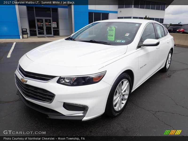Summit White / Jet Black 2017 Chevrolet Malibu LT