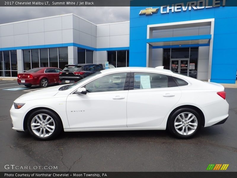 Summit White / Jet Black 2017 Chevrolet Malibu LT
