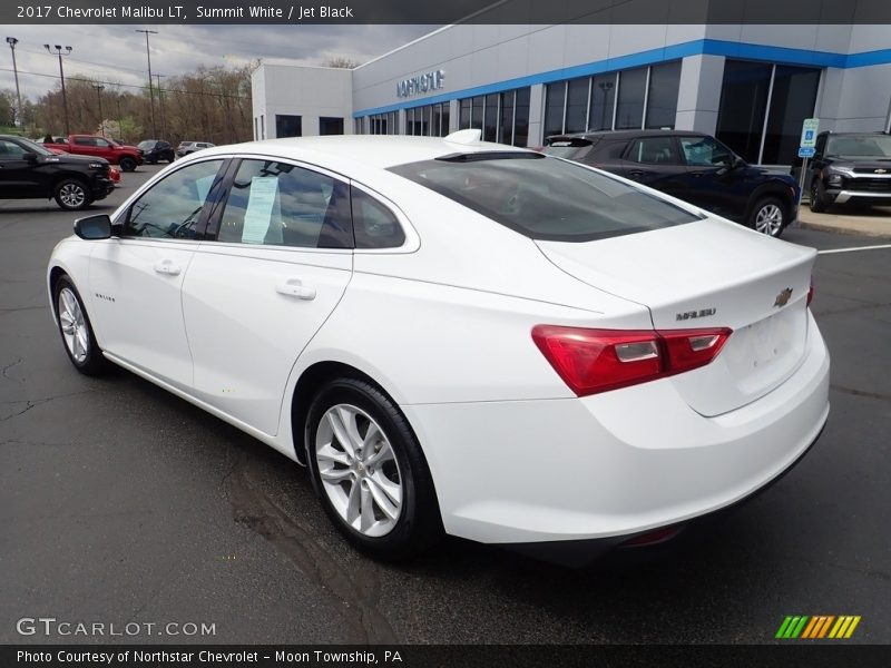 Summit White / Jet Black 2017 Chevrolet Malibu LT
