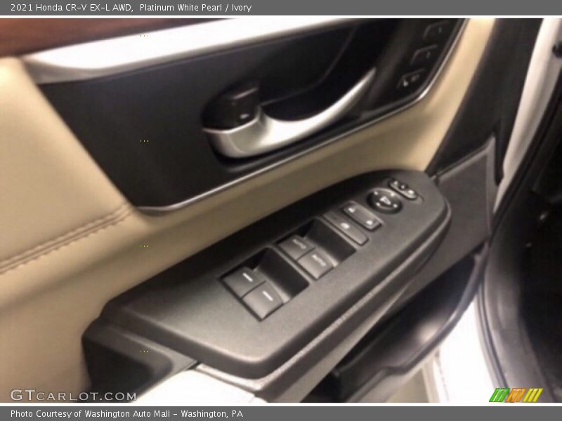 Platinum White Pearl / Ivory 2021 Honda CR-V EX-L AWD