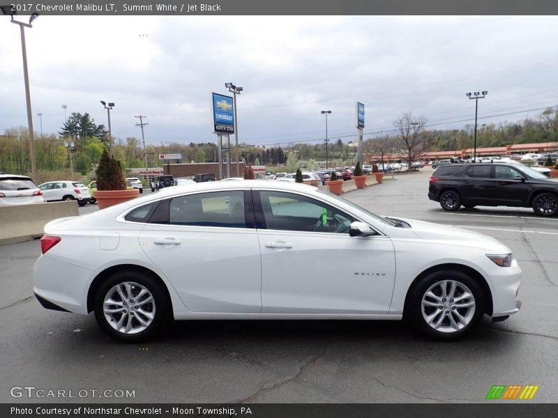 Summit White / Jet Black 2017 Chevrolet Malibu LT