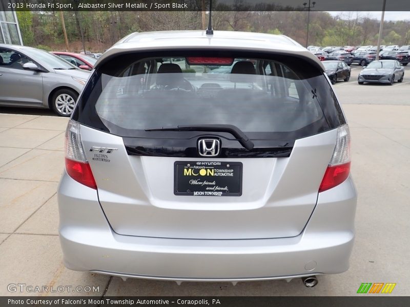 Alabaster Silver Metallic / Sport Black 2013 Honda Fit Sport