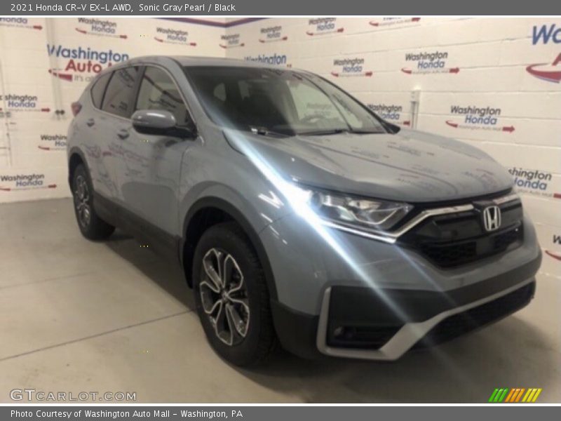 Sonic Gray Pearl / Black 2021 Honda CR-V EX-L AWD