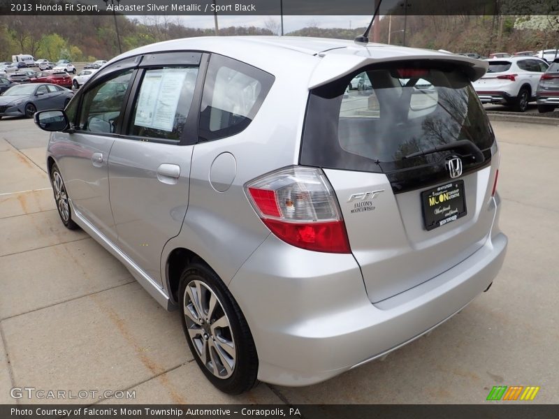 Alabaster Silver Metallic / Sport Black 2013 Honda Fit Sport