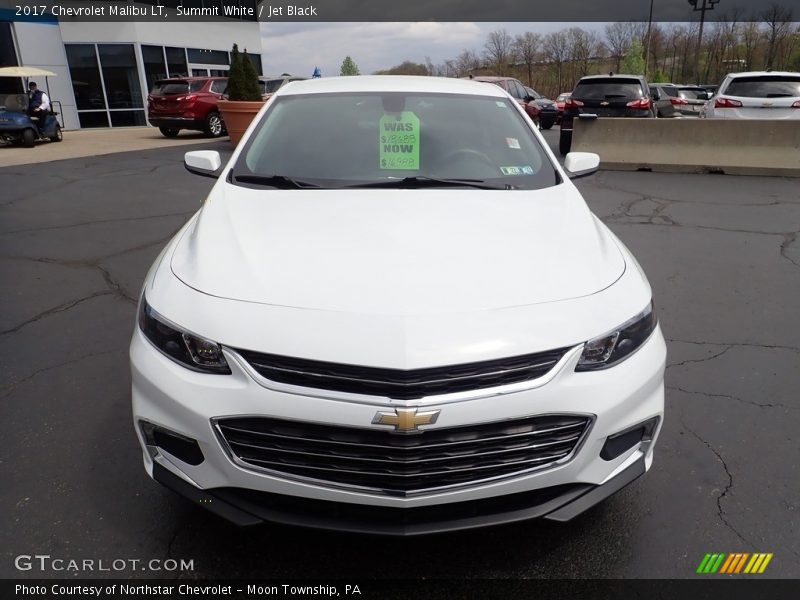 Summit White / Jet Black 2017 Chevrolet Malibu LT
