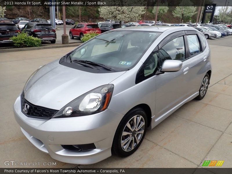 Alabaster Silver Metallic / Sport Black 2013 Honda Fit Sport