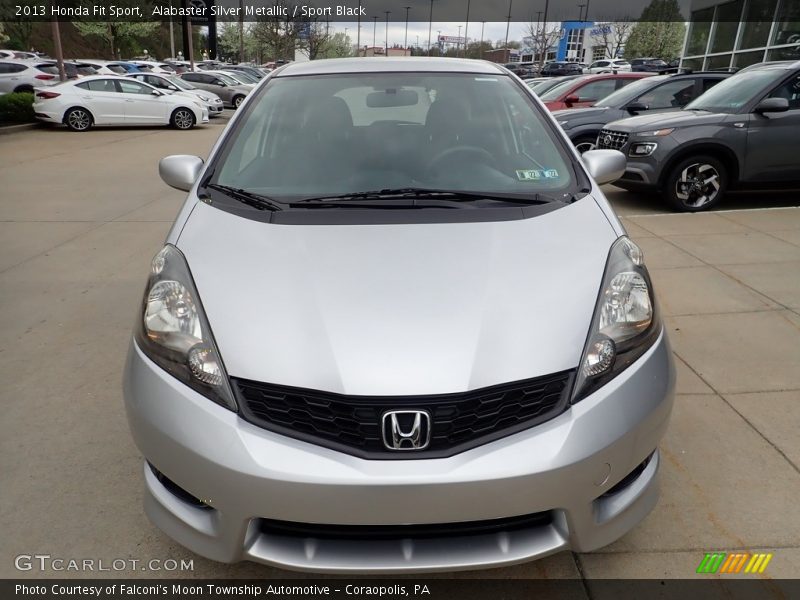 Alabaster Silver Metallic / Sport Black 2013 Honda Fit Sport