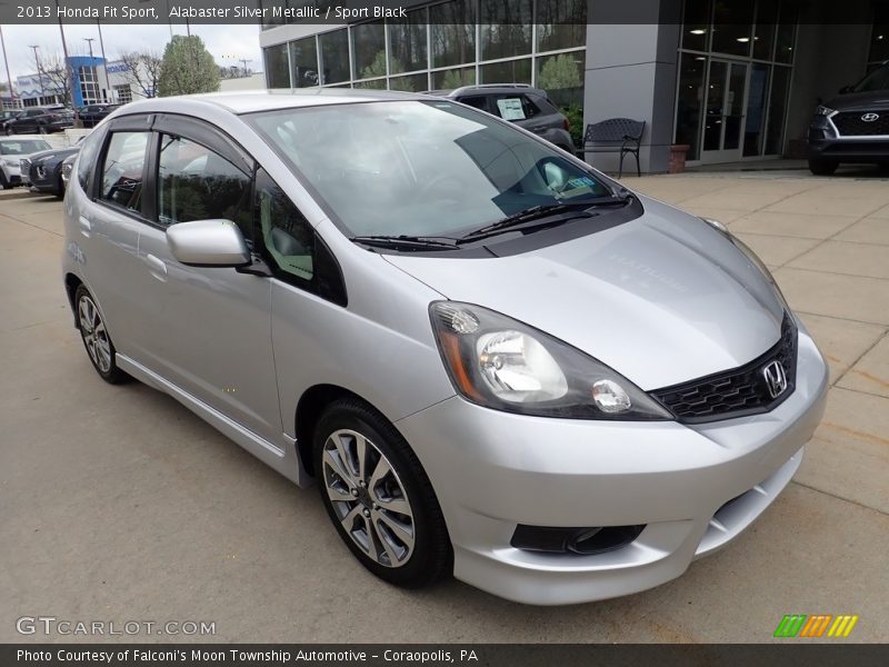 Alabaster Silver Metallic / Sport Black 2013 Honda Fit Sport