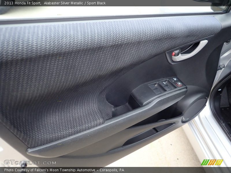 Alabaster Silver Metallic / Sport Black 2013 Honda Fit Sport