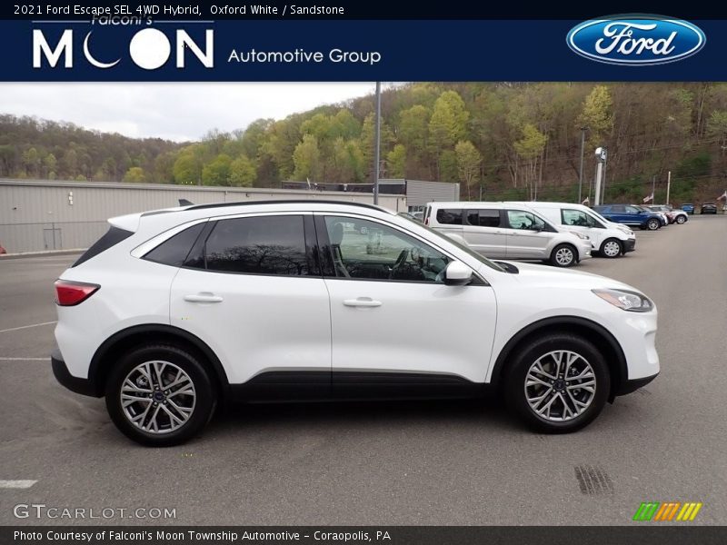 Oxford White / Sandstone 2021 Ford Escape SEL 4WD Hybrid