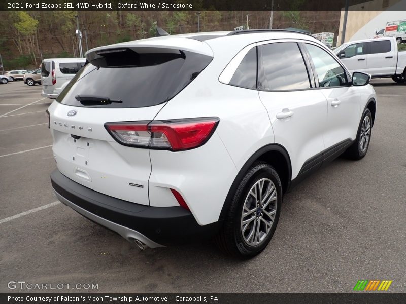 Oxford White / Sandstone 2021 Ford Escape SEL 4WD Hybrid