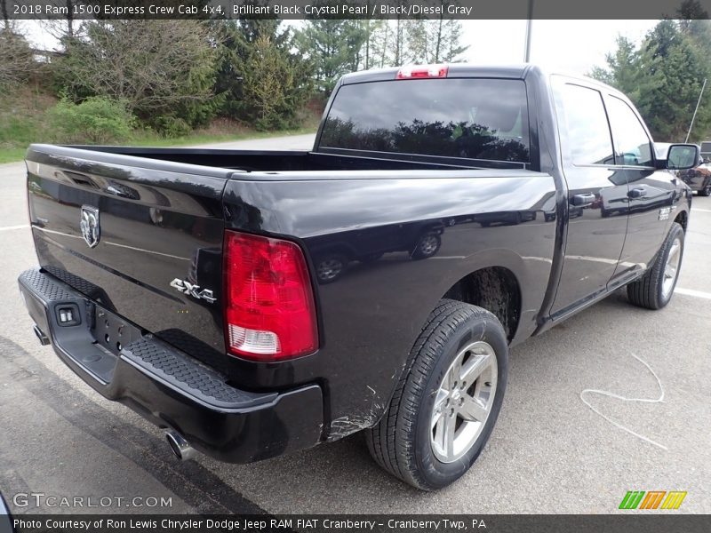 Brilliant Black Crystal Pearl / Black/Diesel Gray 2018 Ram 1500 Express Crew Cab 4x4