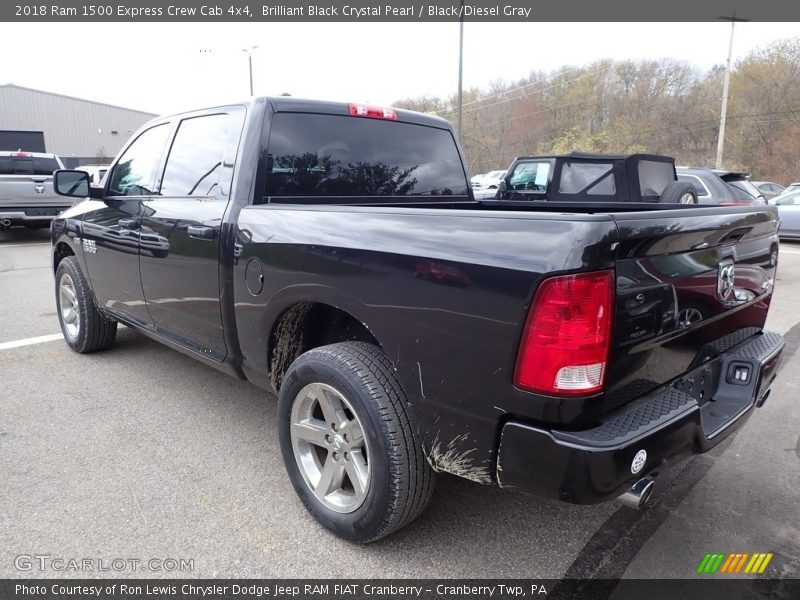 Brilliant Black Crystal Pearl / Black/Diesel Gray 2018 Ram 1500 Express Crew Cab 4x4