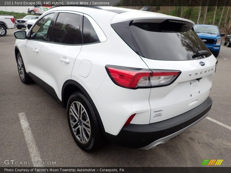 Oxford White / Sandstone 2021 Ford Escape SEL 4WD Hybrid