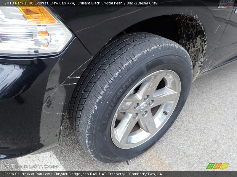 Brilliant Black Crystal Pearl / Black/Diesel Gray 2018 Ram 1500 Express Crew Cab 4x4