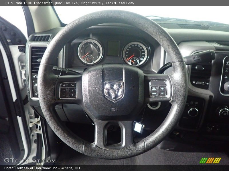 Bright White / Black/Diesel Gray 2015 Ram 1500 Tradesman Quad Cab 4x4