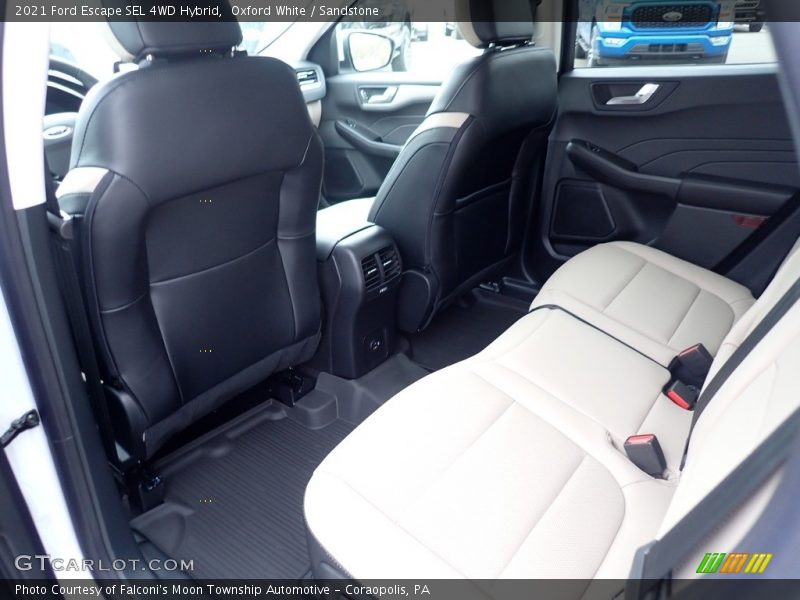 Oxford White / Sandstone 2021 Ford Escape SEL 4WD Hybrid