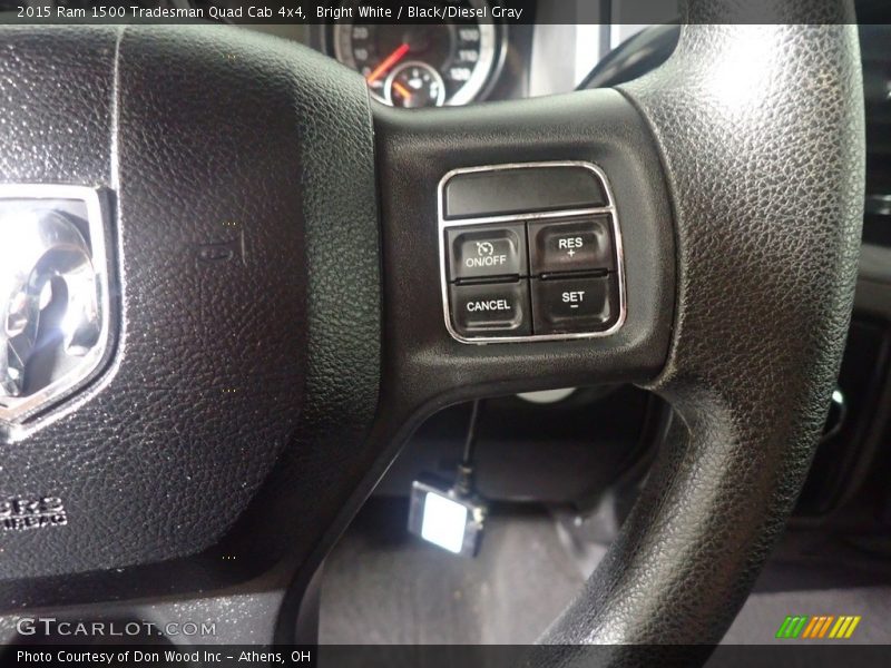 Bright White / Black/Diesel Gray 2015 Ram 1500 Tradesman Quad Cab 4x4
