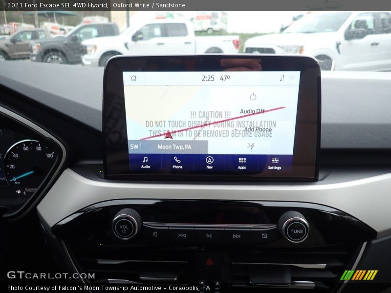 Oxford White / Sandstone 2021 Ford Escape SEL 4WD Hybrid