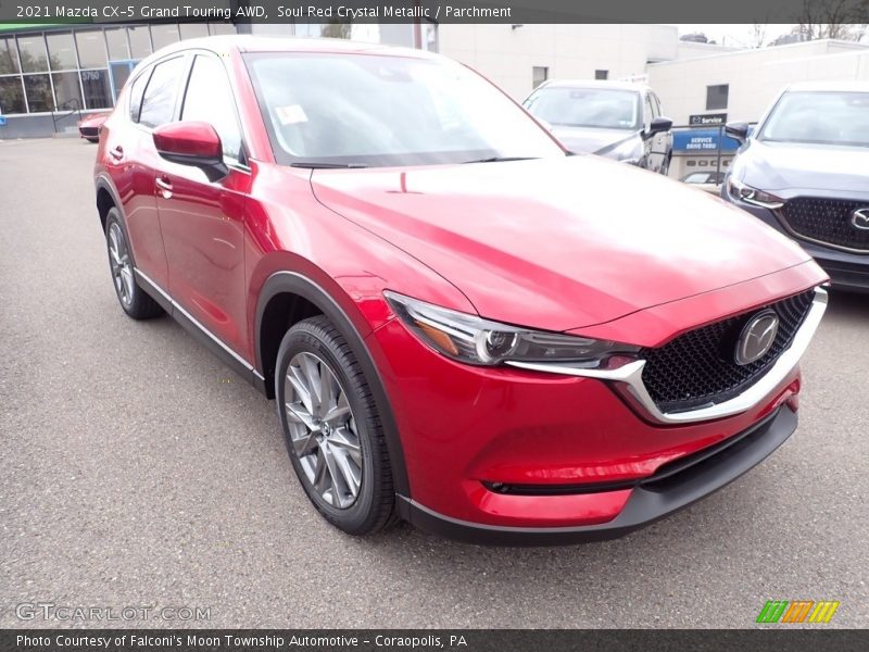 Soul Red Crystal Metallic / Parchment 2021 Mazda CX-5 Grand Touring AWD