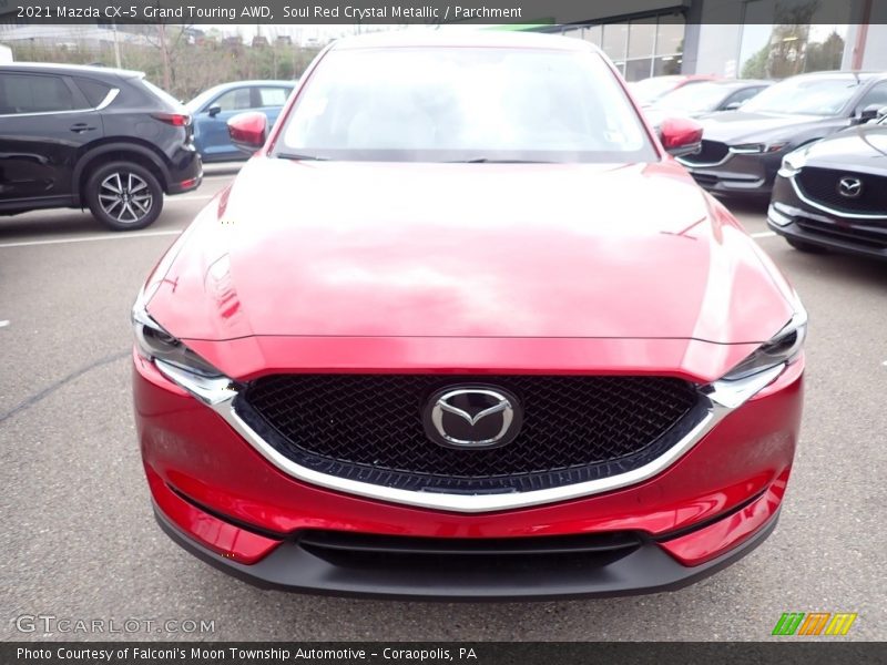 Soul Red Crystal Metallic / Parchment 2021 Mazda CX-5 Grand Touring AWD