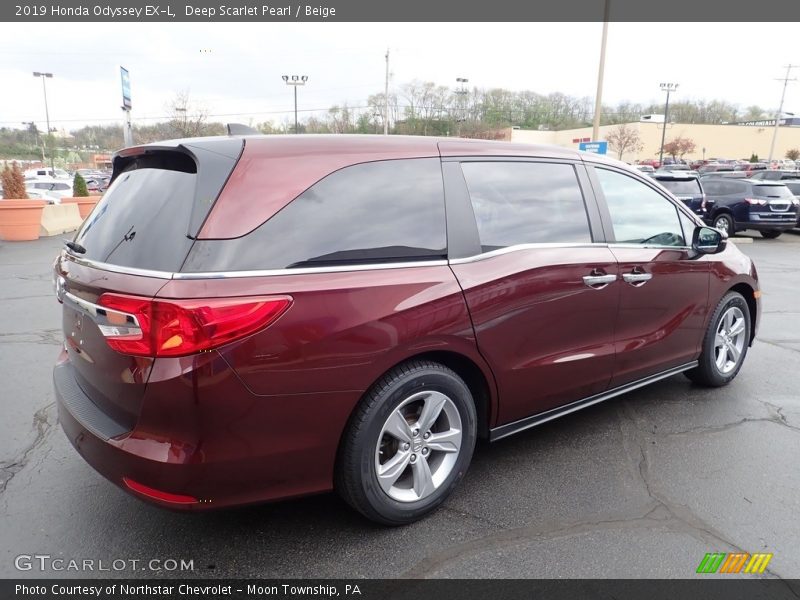 Deep Scarlet Pearl / Beige 2019 Honda Odyssey EX-L