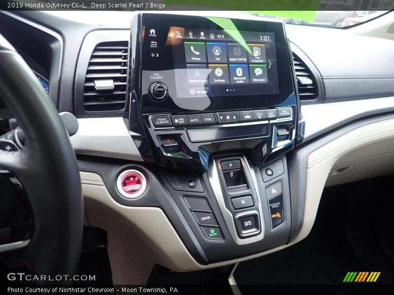 Deep Scarlet Pearl / Beige 2019 Honda Odyssey EX-L