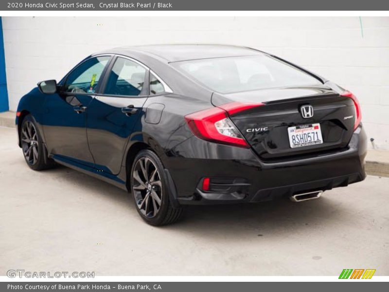 Crystal Black Pearl / Black 2020 Honda Civic Sport Sedan