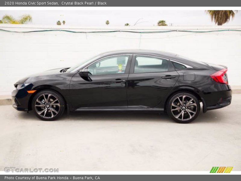 Crystal Black Pearl / Black 2020 Honda Civic Sport Sedan
