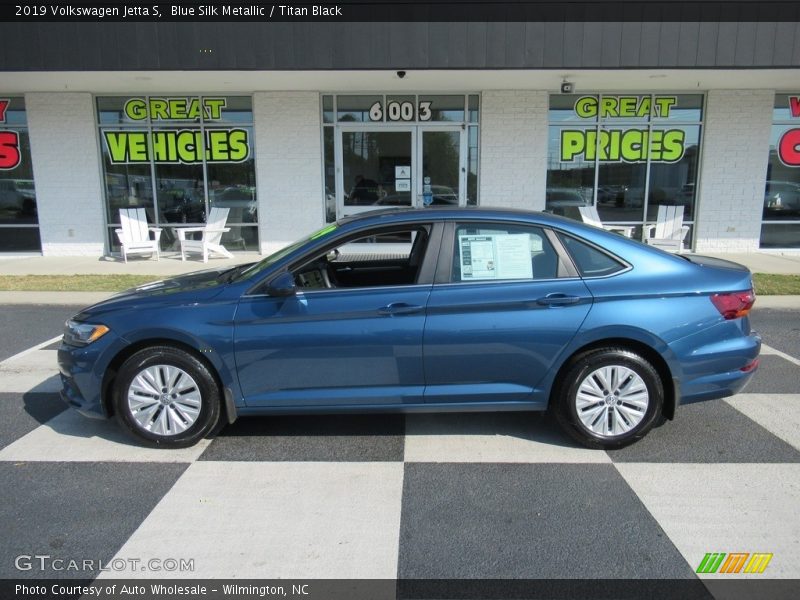 Blue Silk Metallic / Titan Black 2019 Volkswagen Jetta S
