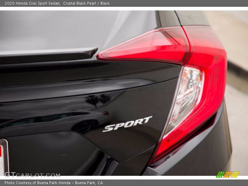 Crystal Black Pearl / Black 2020 Honda Civic Sport Sedan