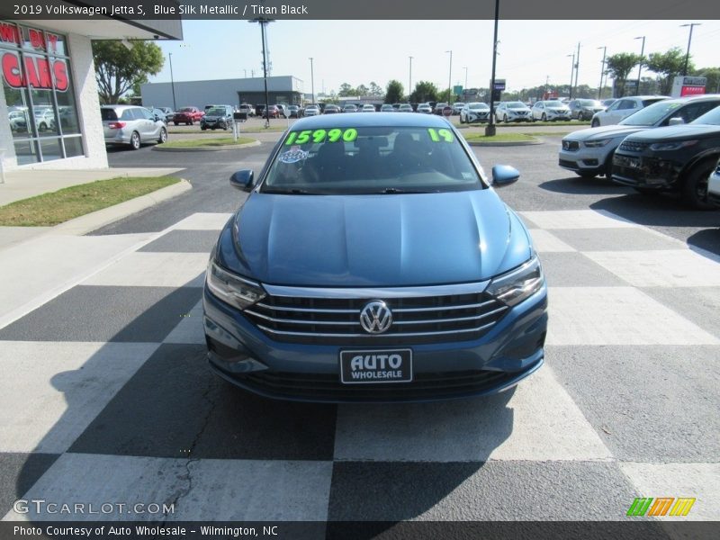 Blue Silk Metallic / Titan Black 2019 Volkswagen Jetta S