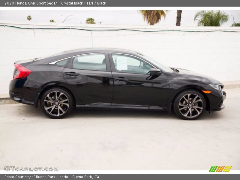 Crystal Black Pearl / Black 2020 Honda Civic Sport Sedan