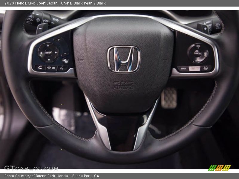 Crystal Black Pearl / Black 2020 Honda Civic Sport Sedan