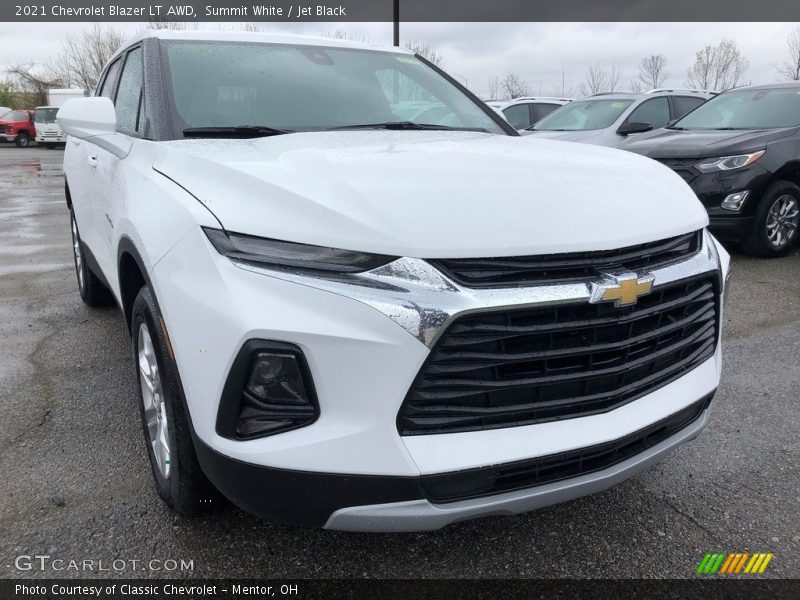 Summit White / Jet Black 2021 Chevrolet Blazer LT AWD